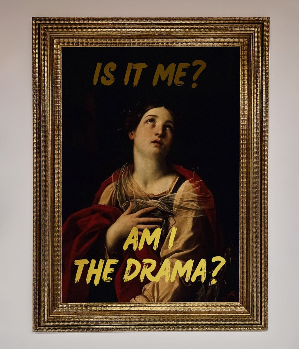 Am I The Drama Foil Print