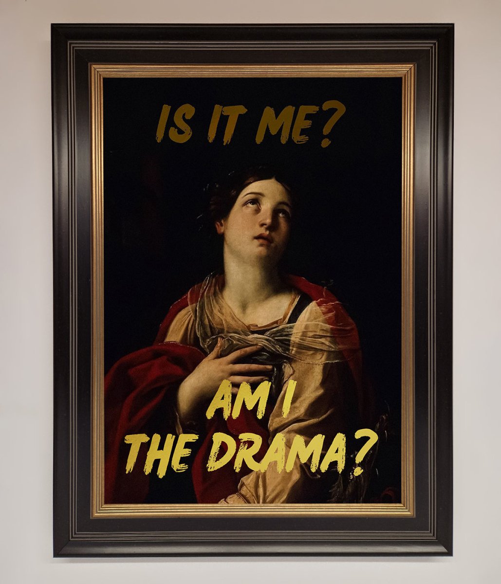 Am I The Drama Foil Print