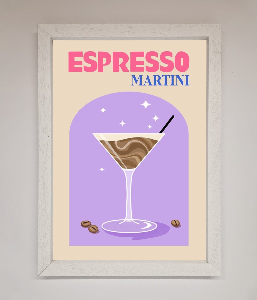 Espresso Martini Lilac Framed Print