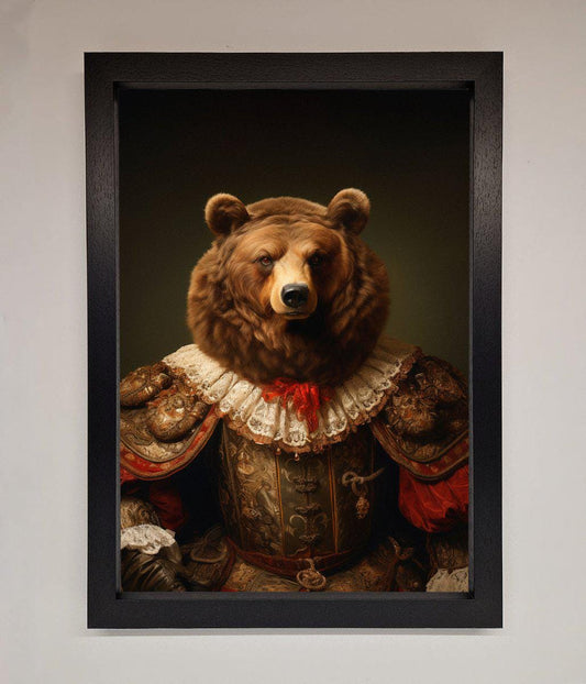 Rennaissance Bear Framed Poster