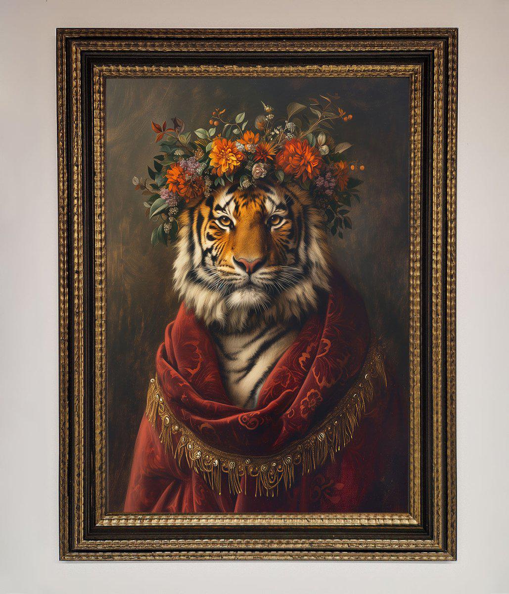 Renaissance Tiger Framed Wall Art