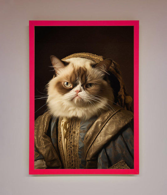 Renaissance Grumpy Cat Framed Print