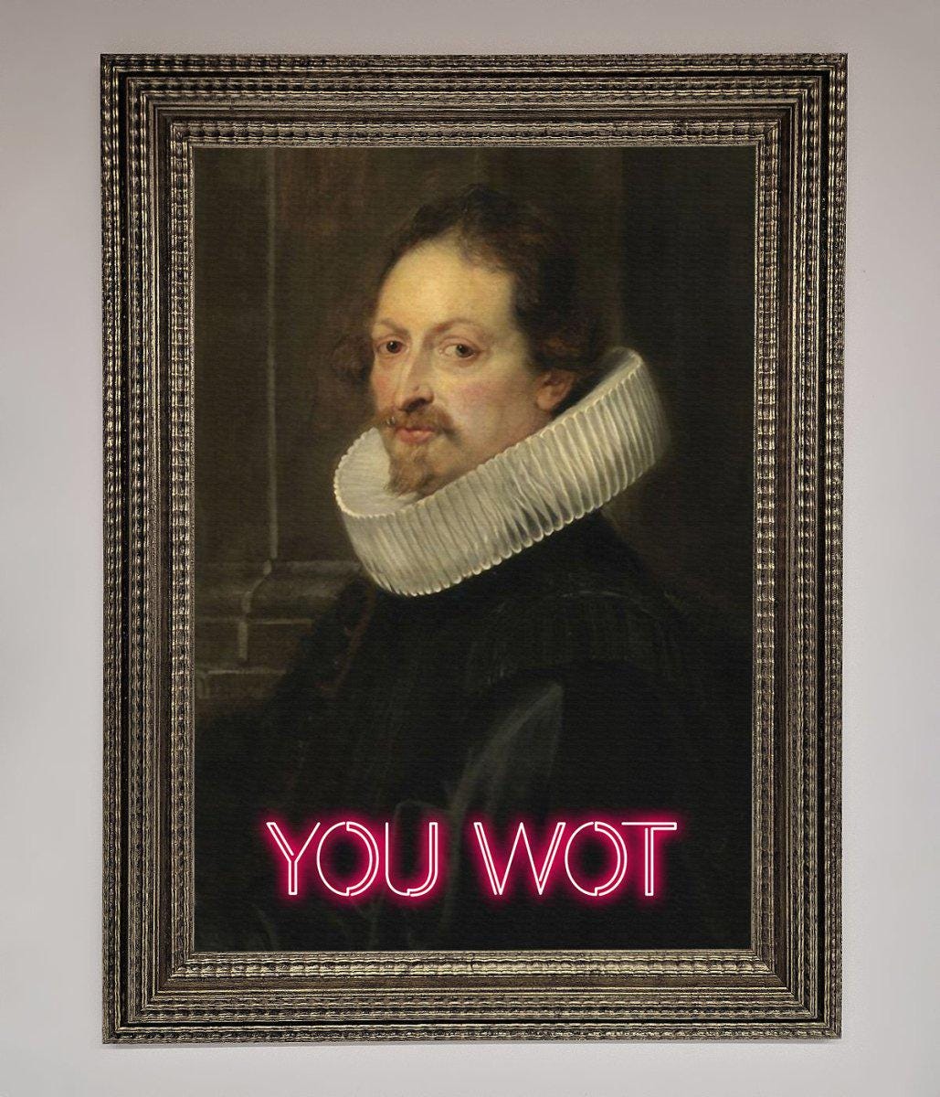 You Wot Renaissance Framed Poster