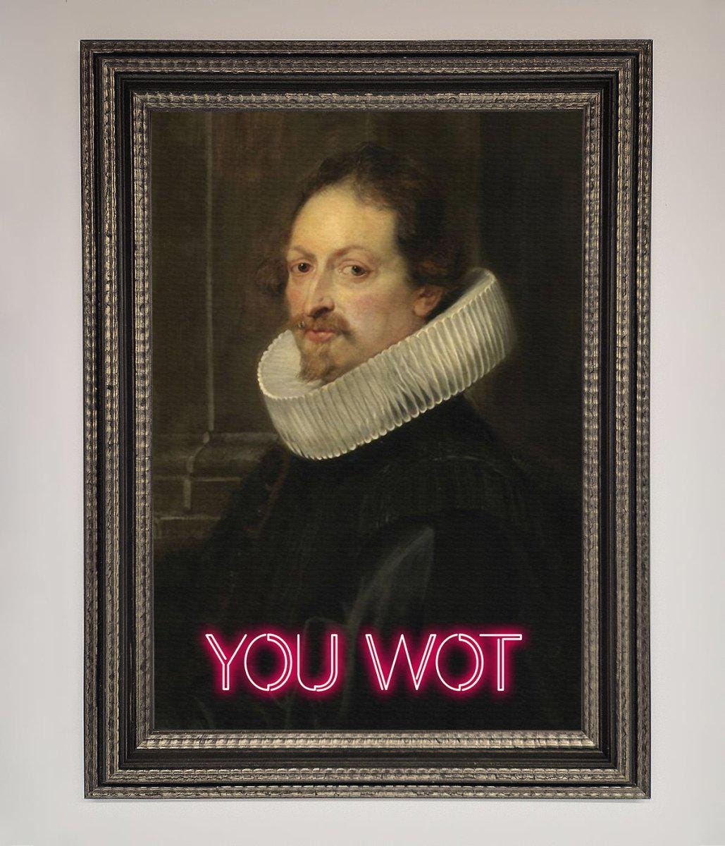 You Wot Renaissance Framed Poster