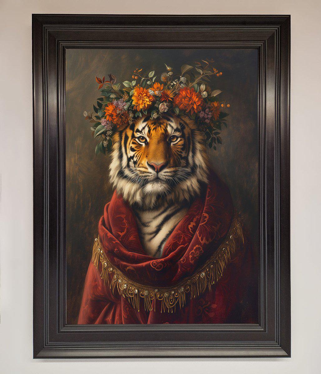 Renaissance Tiger Framed Wall Art